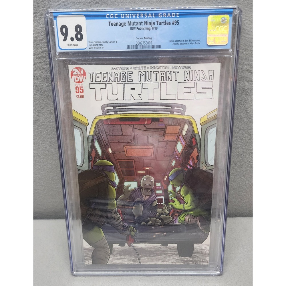 IDW Teenage Mutant Ninja Turtles 95 2nd Print CGC 9.8 Jennika 1st App Comic OS